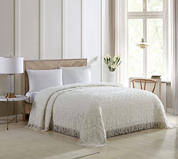 Best Chenille Bedspreads of 2026 - Beatrice Home Fashions Medallion Chenille Bedspread image 1