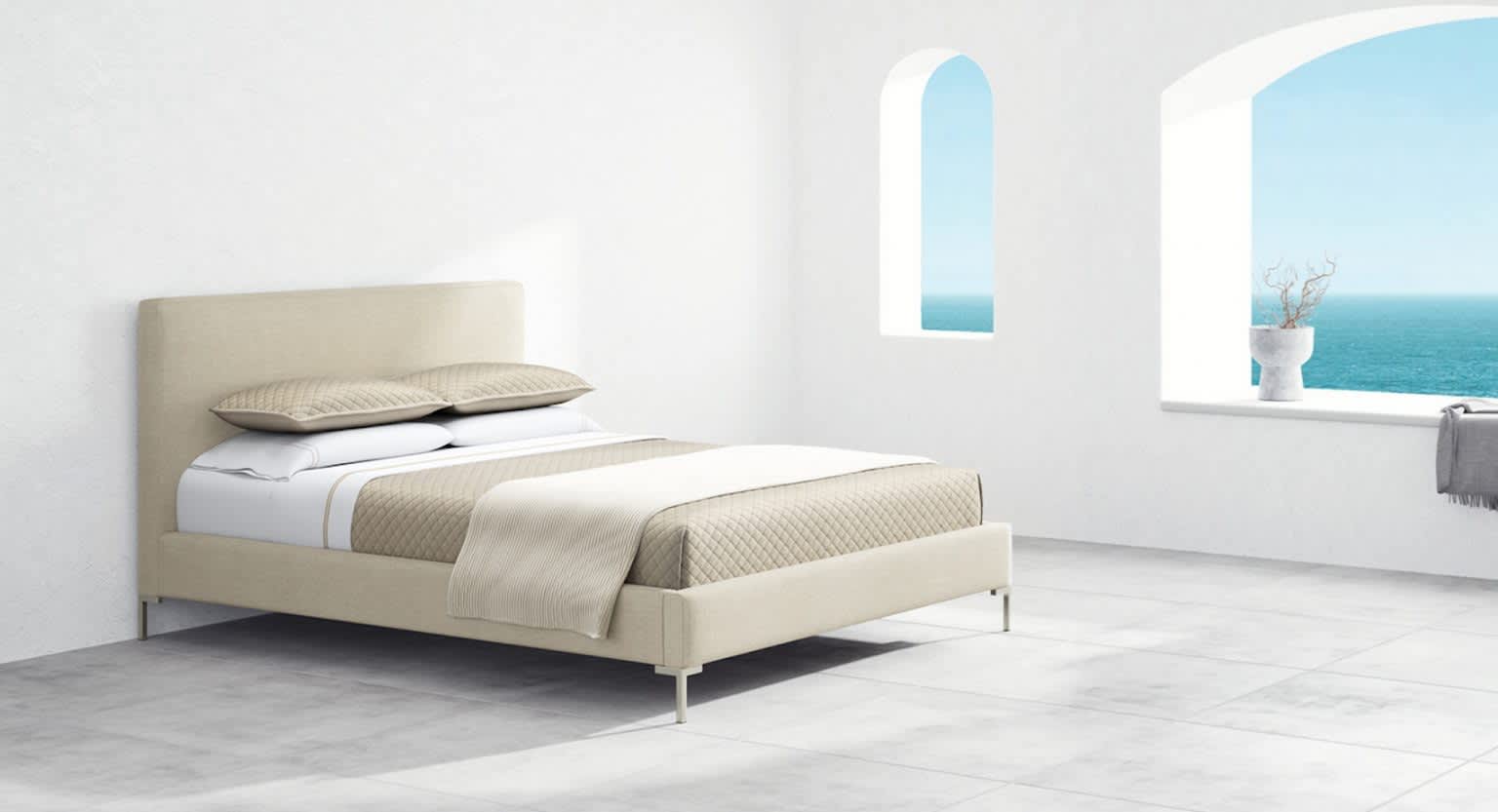 Best King Size Bed Frame of 2026 - Saatva Santorini image 1