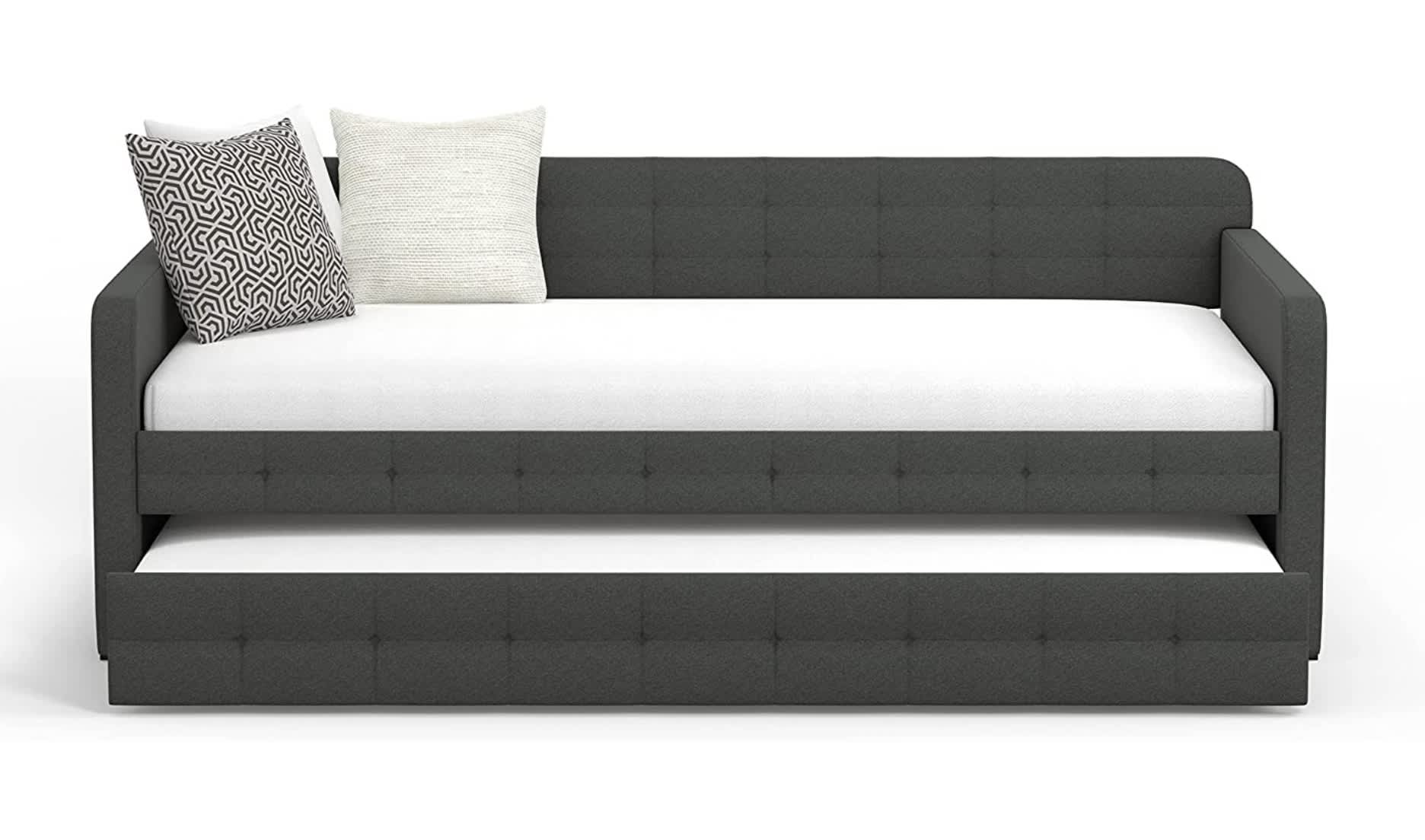 Best Trundle Beds of 2026 - Glenwillow Home Upholstered Daybed with Roll-Out Trundle image 1
