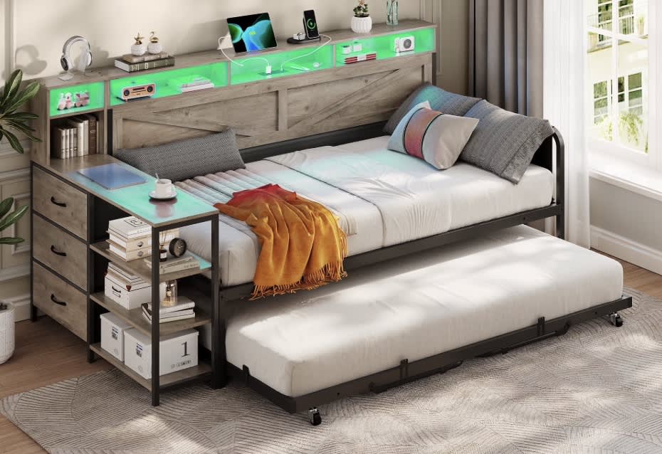 Best Trundle Beds of 2026 - AOGLATTI Daybed With Pop-Up Trundle image 1