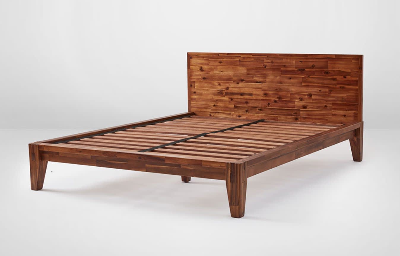 Best Wooden Bed Frame of 2026 - Silk & Snow Wooden Bed Frame image 1