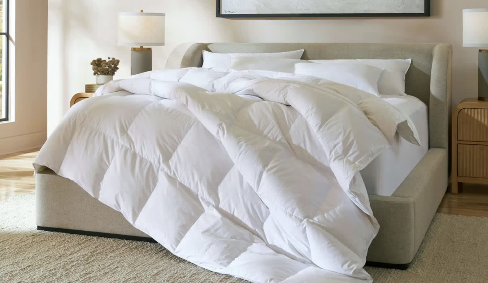 Best Cooling Comforters of 2026 - Saatva Down Comforter image 1