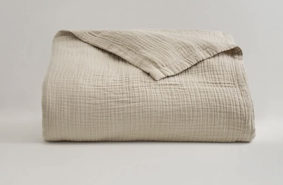 Best Cooling Blanket of 2026 - Quince Organic Airy Gauze Blanket image 1