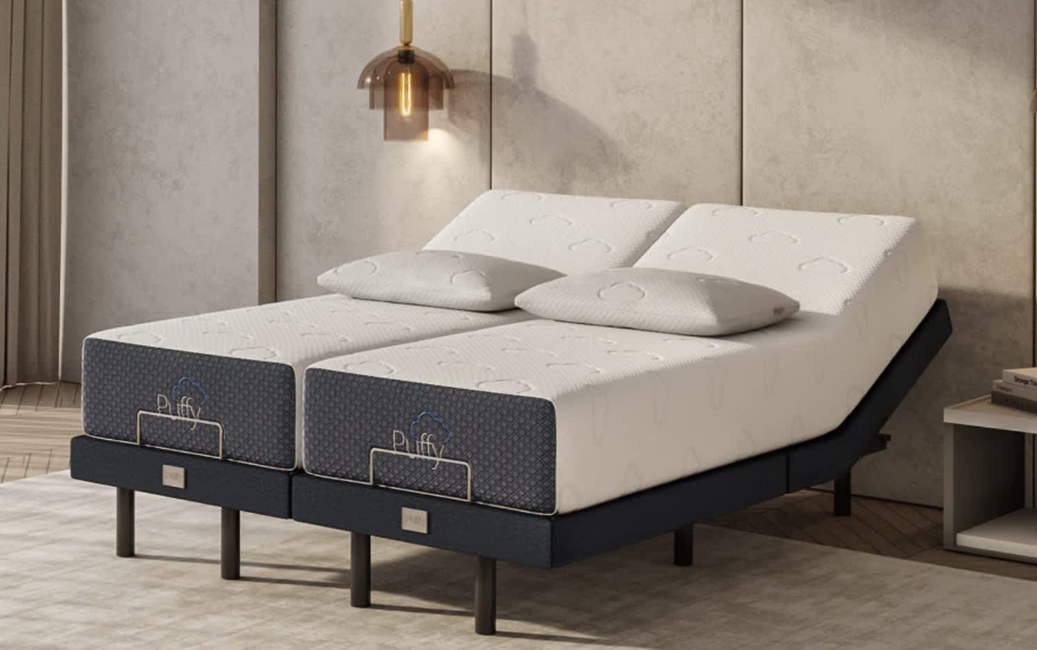 Best Mattress for Fibromyalgia in 2026 - Puffy Cloud Smart Bed Set image 1