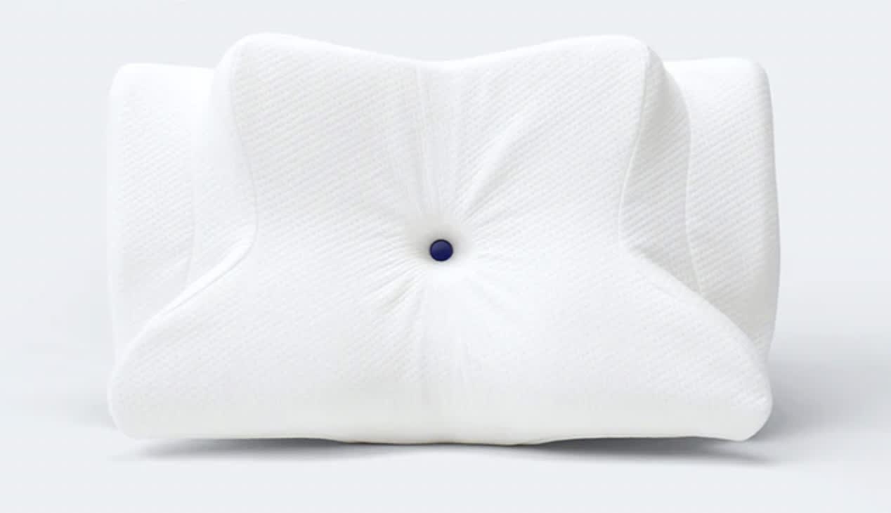 Best Bamboo Pillows of 2026 - Zamat Bluedott Button Pillow image 1