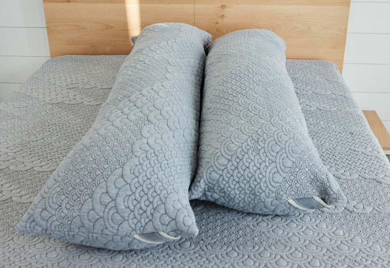 Best Body Pillows of 2026 - Brentwood Home Crystal Cove Charcoal Body Pillow image 1