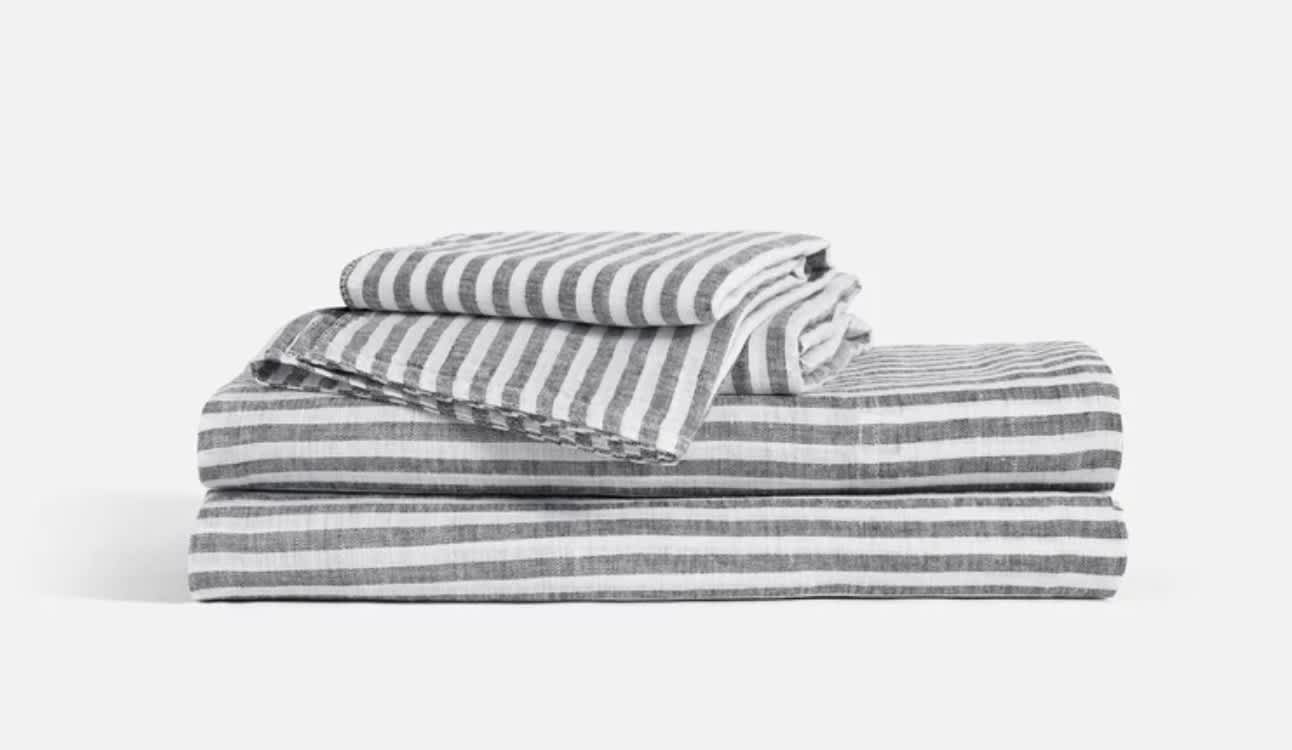 Best Linen Sheets of 2026 - Brooklinen Washed Linen Core Sheet Set image 1