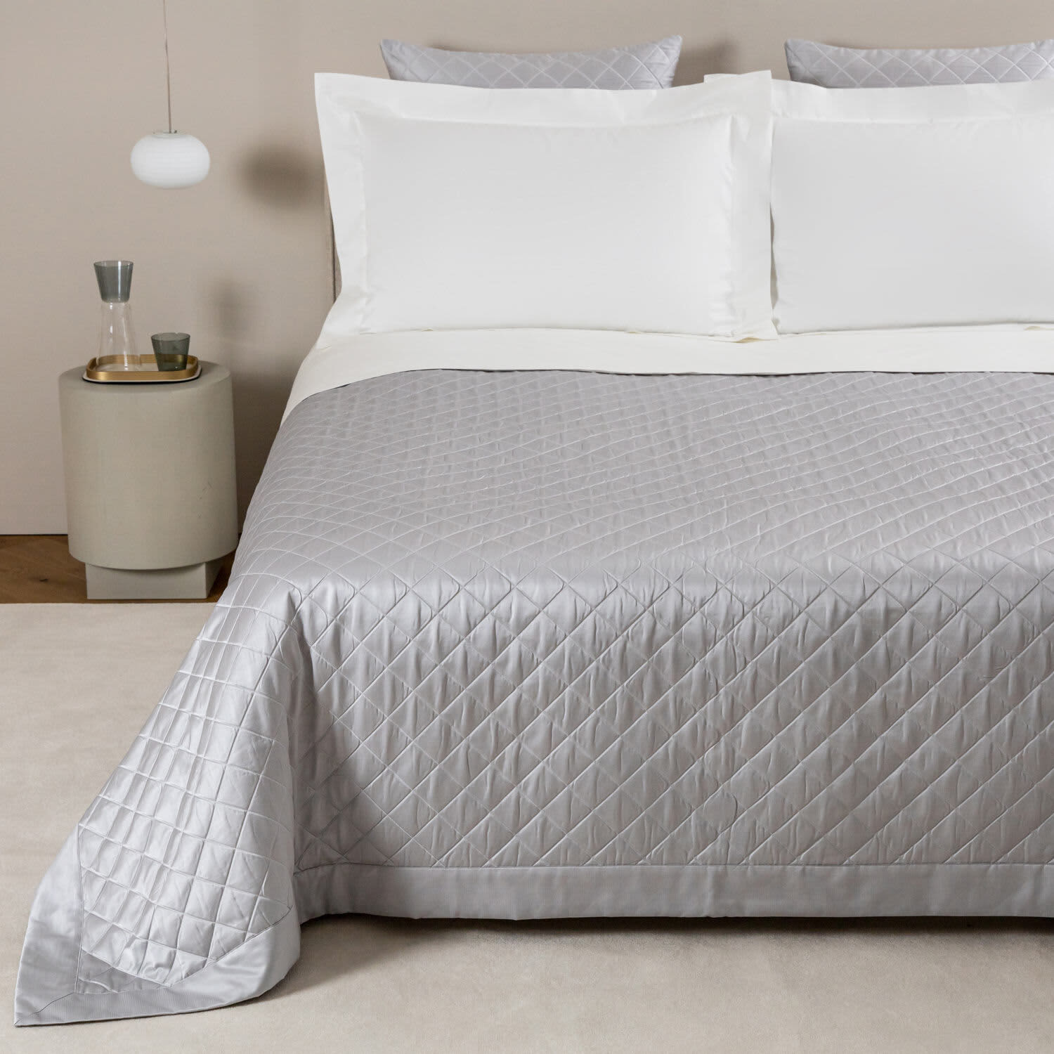 Best Bedspreads of 2026 - Frette Luxury Lozenge Bedspread image 1