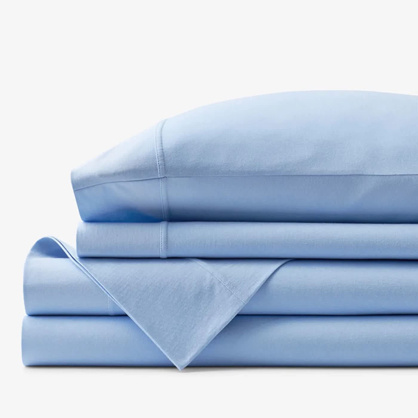 Best Jersey Sheets - The Company Store Company Cotton Jersey Sheet Set image 1