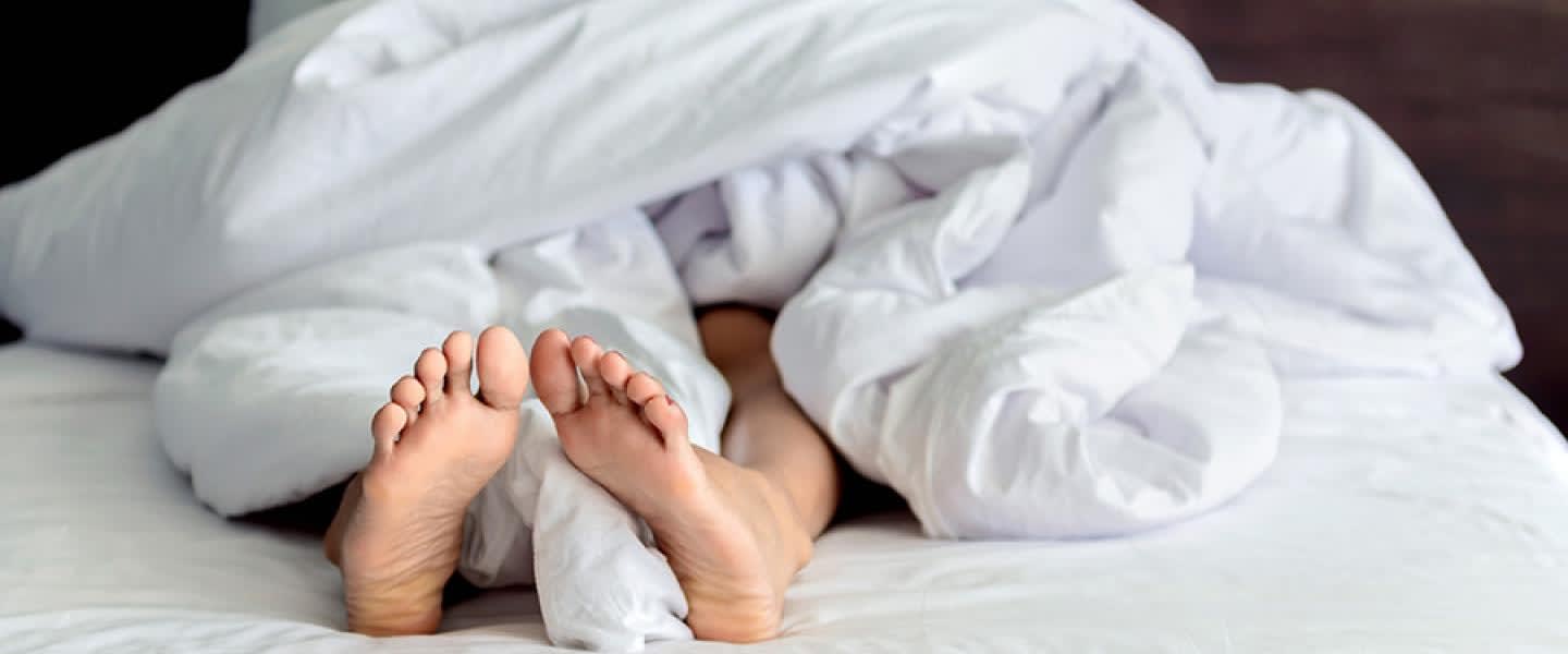 A person suffers from restless leg syndrome
