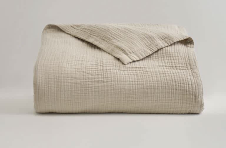 Best Summer Blankets - Best Value - Quince Organic Airy Gauze Blanket
