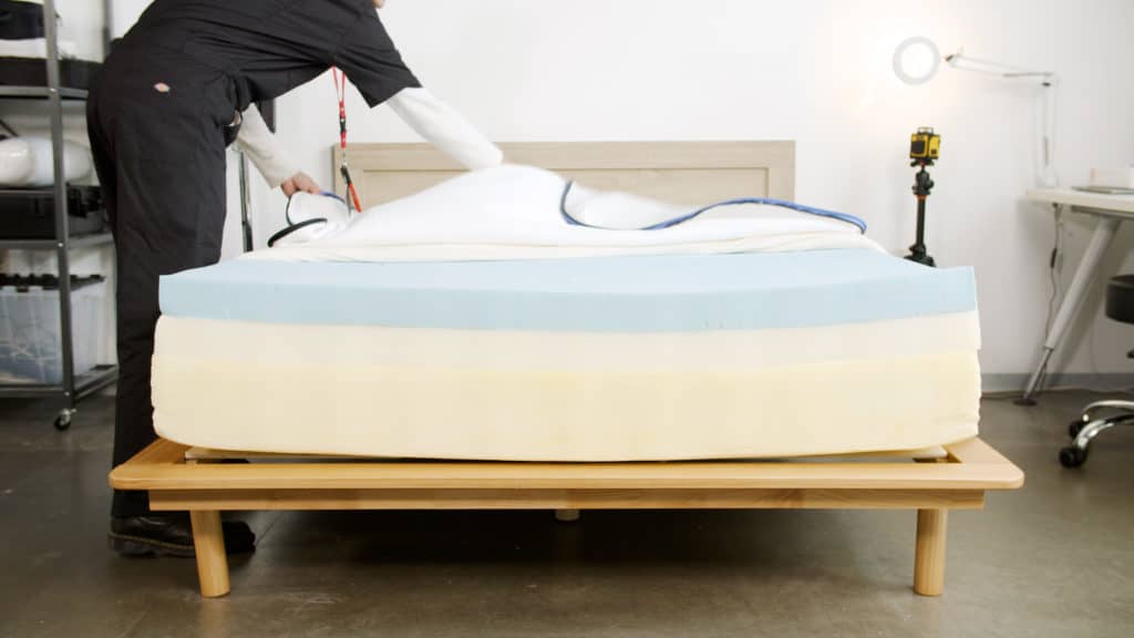 Proprietary image of the layers in the Nectar Premier