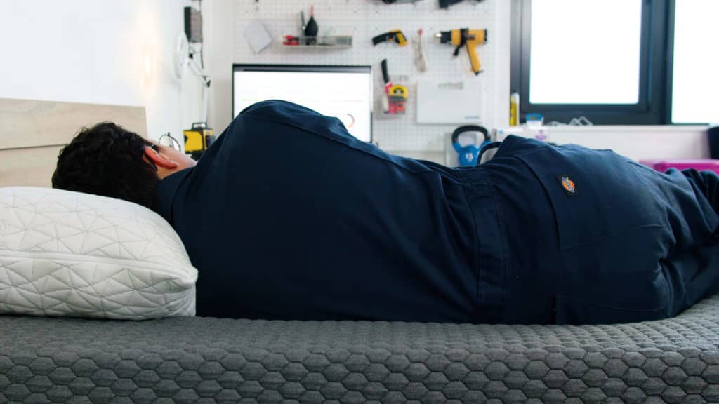 Side sleeper testing Layla Hybrid