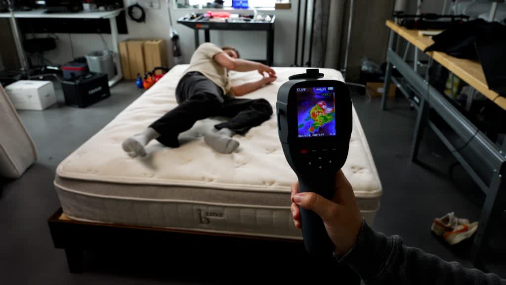 side sleeper testing the Birch Mattress