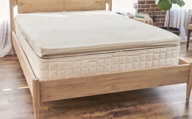 Best Latex Mattress Toppers - Best Luxury - Naturepedic Adagio Organic Latex Mattress Topper