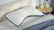 A picture of the Eli & Elm Cotton Side-Sleeper Pillow in Sleep Foundation's test lab.