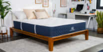 A picture of the Brooklyn Bedding Signature Hybrid in Sleep Foundation's test lab.