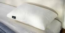 A picture of the Silk & Snow Pillow in Sleep Foundation's test lab.