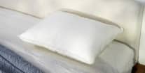 A picture of the Sweet Zzz Plant-Based Pillow in Sleep Foundation's test lab.