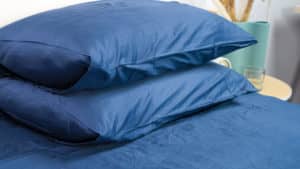 A picture of the Silk & Snow Egyptian Cotton Sheets in Sleep Foundation's test lab.