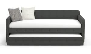 Amazon.com photo of the Glenwillow Home Upholstered Daybed with Roll-Out Trundle