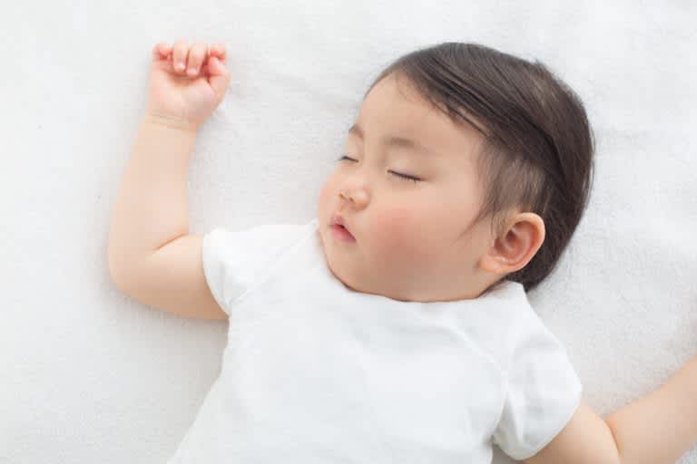 Babies and Sleep stock photo of a sleeping baby