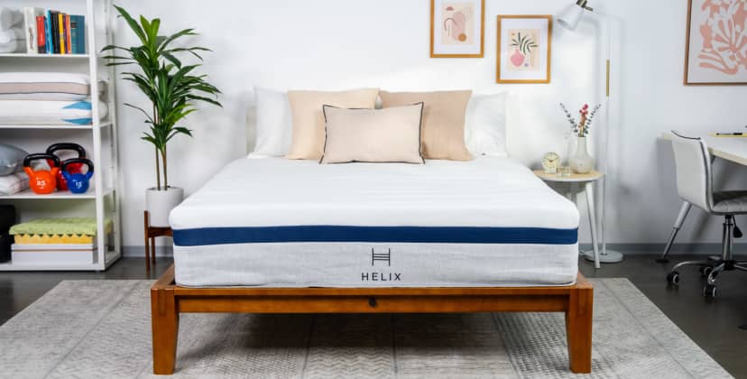 A picture of the Helix Midnight Mattress in Sleep Foundation's test lab.