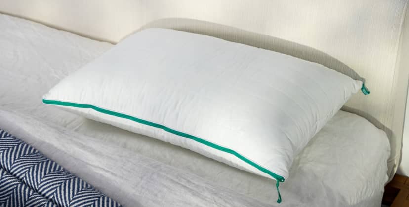 A picture of the Marlow Pillow in Sleep Foundation's test lab.