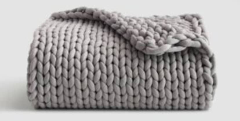 Quince Chunky Knit Weighted Blanket