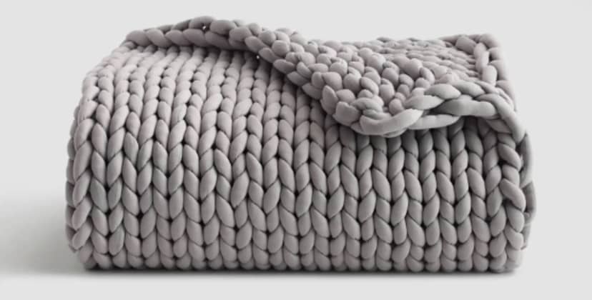 Brand photo of Quince Chunky Knit Weighted Blanket