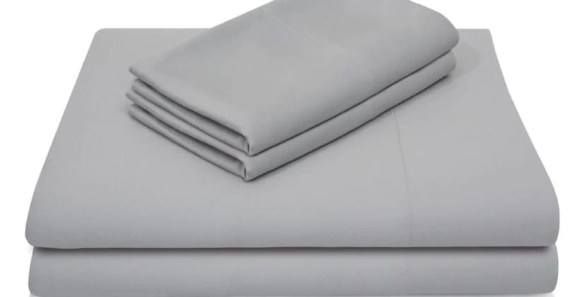 Product page photo of the PlushBeds Bamboo Sheet Set