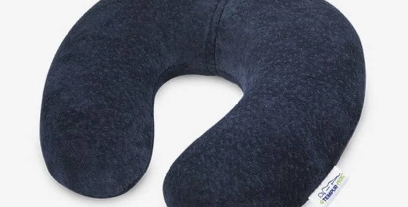 Cushion Lab Travel Pillow, Award-Winning Patented Ergonomic Design for Chin & Neck Support Memory Foam Neck Pillow, Compact Airplane Pillow for