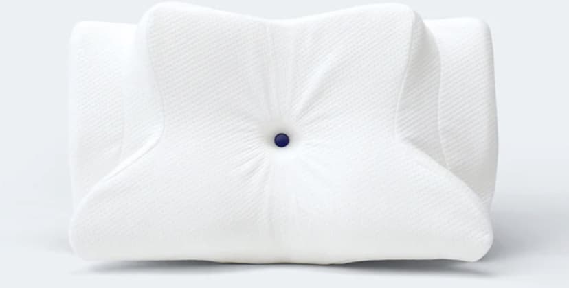 Product page photo of the Zamat Bluedott Button Pillow