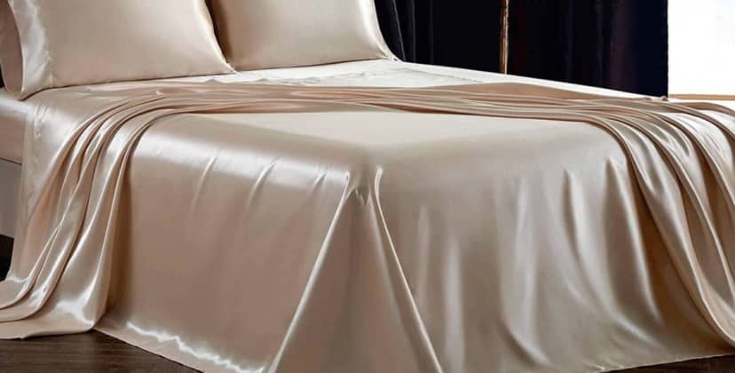 LILYSILK 19mm Silk Fitted Sheet, High End 100% Pure Mulberry Silk
