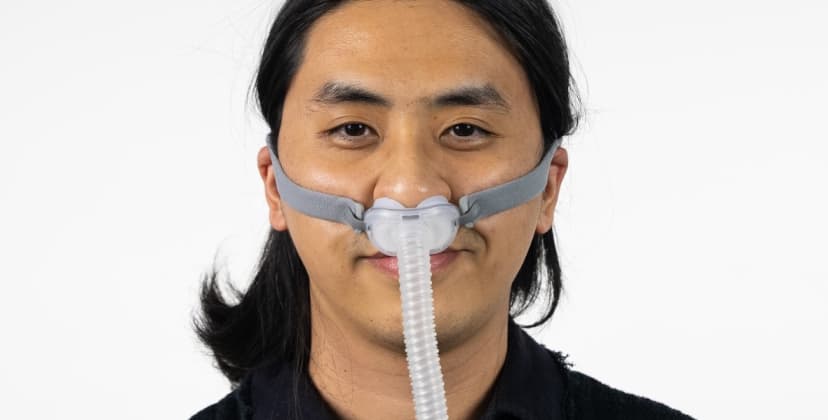 SleepFoundation.org photo of the ResMed AirFit P10 Nasal CPAP Mask