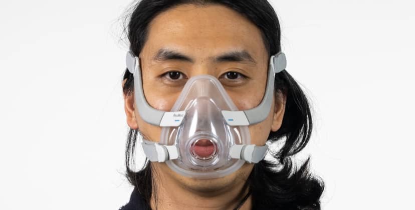 SleepFoundation.org photo of the ResMed AirFit F20 Full Face Mask