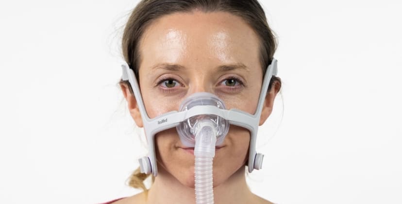 SleepFoundation.org photo of the ResMed AirFit N20 Nasal CPAP Mask
