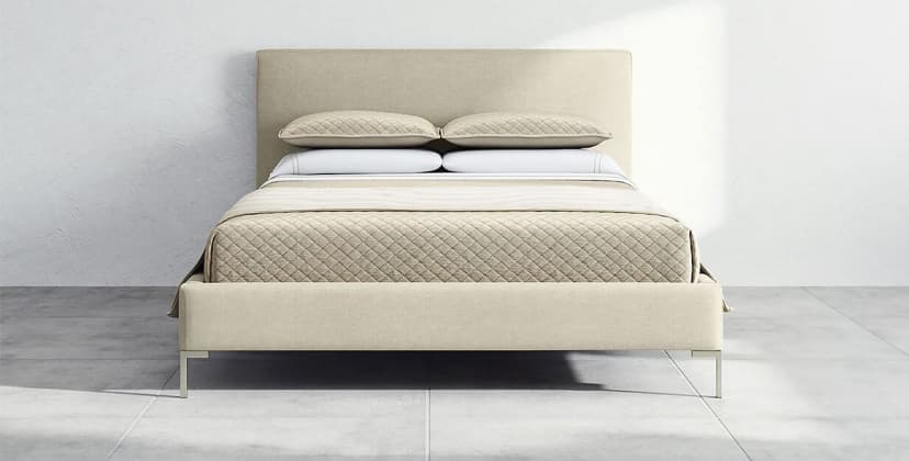 product image of the Saatva Santorini bed frame