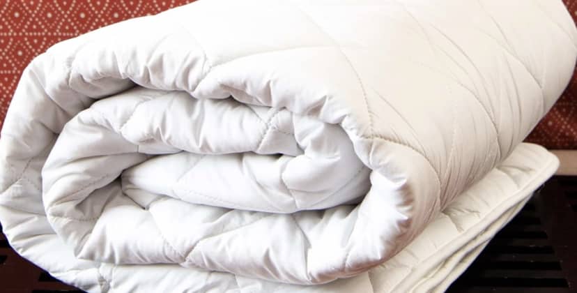 Product page of QuickZip Cotton Mattress Pad