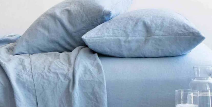 Linen Bed Sheets in SOFT WHITE Medium Weight Linen, Linen Top