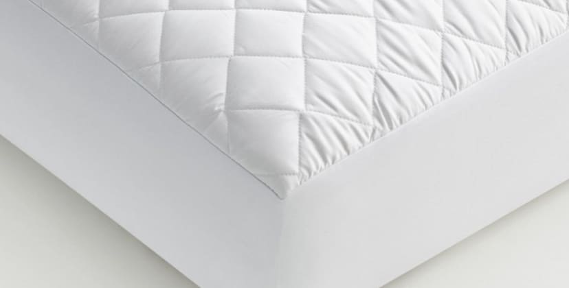 Solid Round Cotton Bed Mattress Protector - Online Furniture Store
