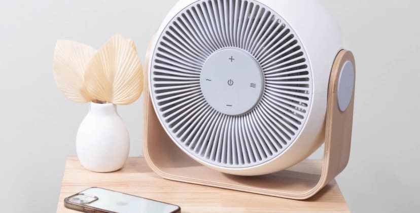 Product page photo of the SNOOZ Breez Smart Fan & Sound Machine