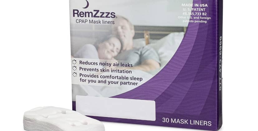 Product page photo of the RemZzzs Nasal Pillow CPAP Mask Liner