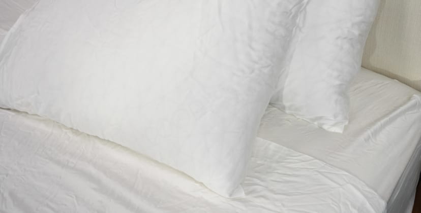 A picture of the Cozy Earth Bamboo Sheet Set in Sleep Foundation's test lab.