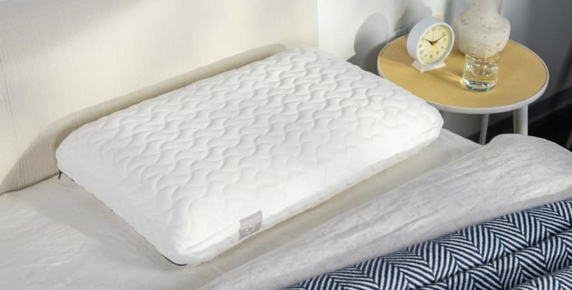 Image of the Tempur-Cloud Pillow in the Sleep Foundation Test Lab.