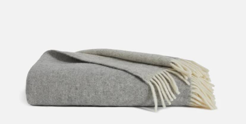 product image of the Brooklinen Pure Wool Throw Blanket