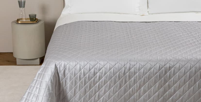 Product image of the Frette Luxury Lozenge Bedspread